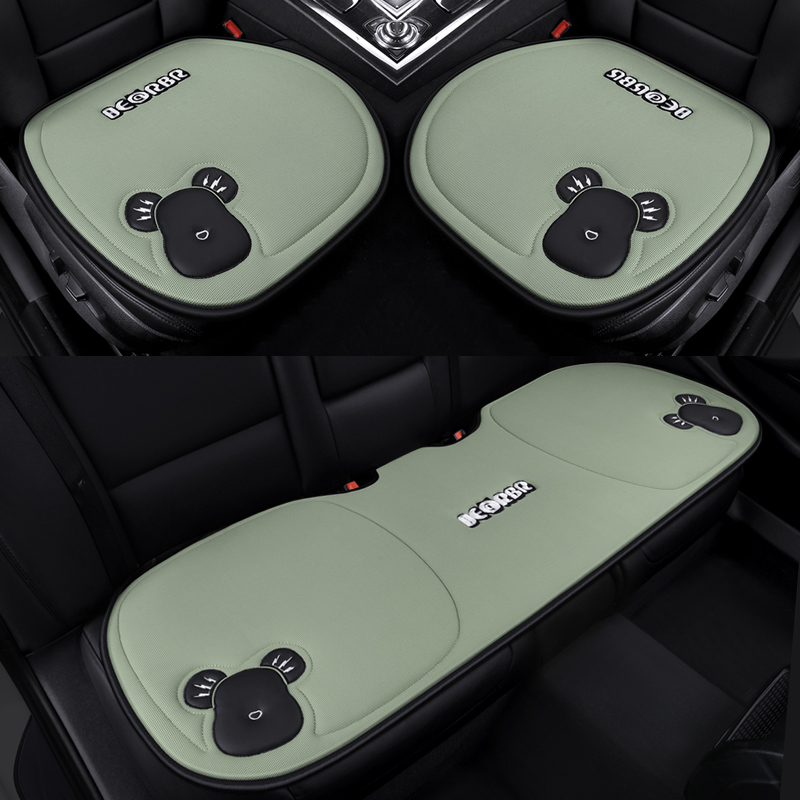 汽车坐垫亚麻材质舒适透气四季