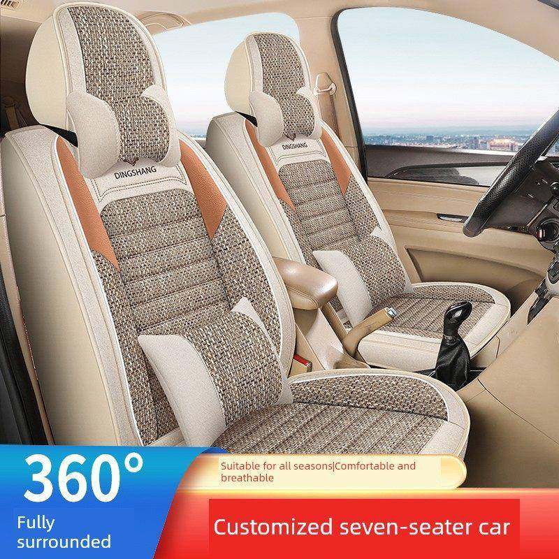 七座五菱宏光S座套亚麻S1/S3荣光V欧诺宝骏730全包围四季坐垫椅套,汽车用品/电子/清洗/改装,专车专用座套/座垫,淘宝优惠券,粉丝福利购,淘宝优惠卷