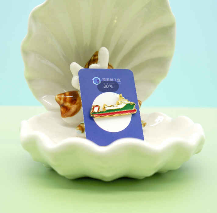 深海狮子鱼原创/探索二号船/精致徽章小礼品小众配饰饰品胸针