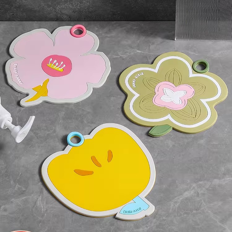 地漏垫浴室卫生间密封盖防臭防虫可爱硅胶垫下水道防返臭厨房家用