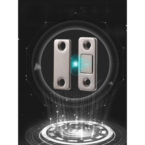 磁吸贴片橱柜门磁吸免打孔通用型推拉柜推拉门免打孔磁性门抽屉锁