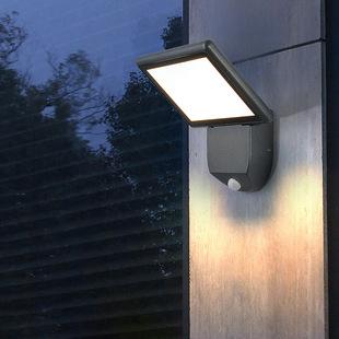 人体感应壁灯户外防水庭院壁灯楼梯过道别墅大门灯家用led阳台灯