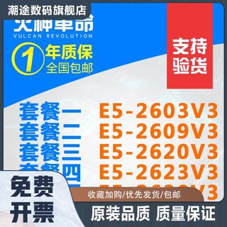 至强E5-2620V3 2603 2609V3 2623V3 2630V3 2640V3 CPU处理器 X79