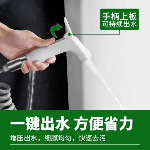 水箱家用卫生间蹲便器马桶加厚蹲坑挂墙式厕所冲水箱大容量带喷枪