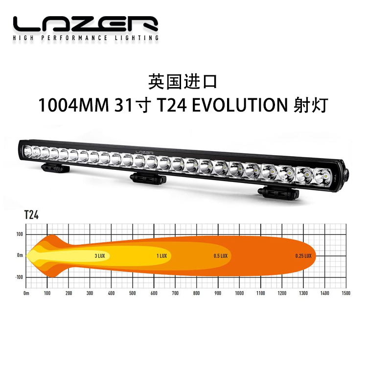 英国进口LAZER 1004MM 31寸 T24EVOLUTION车载射灯