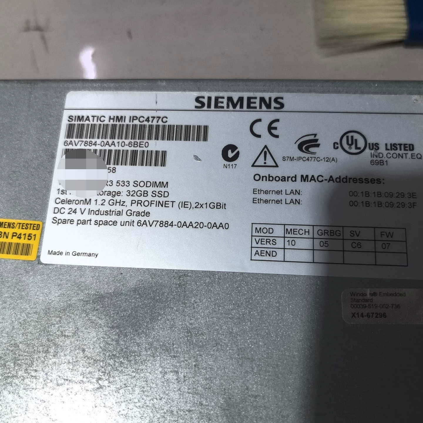 {议价}6AV7884-0AA10-6BE0功能完好少量议