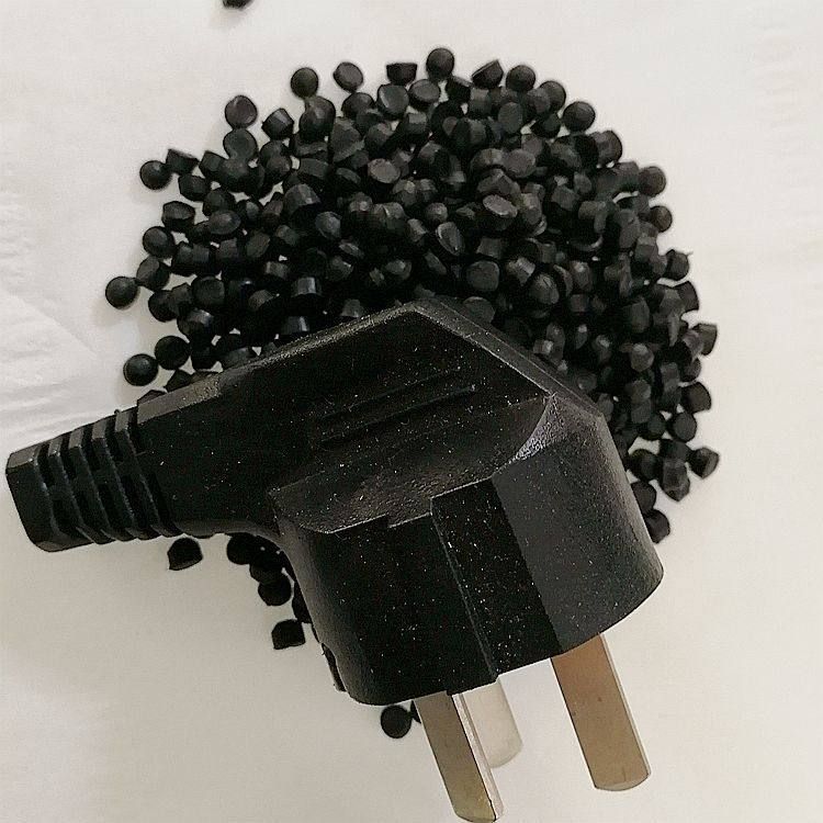 环保黑色TPE注塑原料 插头料TPE85度数据线耐低温颗粒耐磨软质