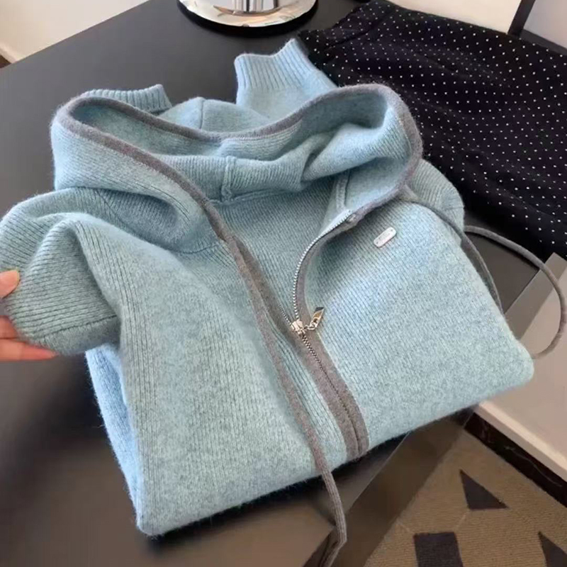 小个子慵懒风高级感灰蓝