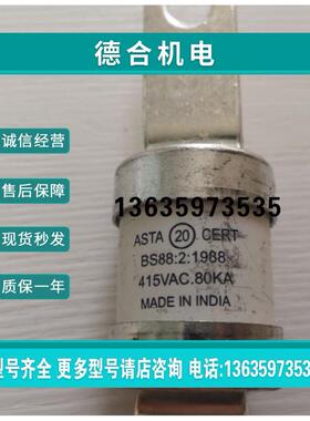 报价Bussmann熔断器HRC  DD125 125A  ASTA BS88:2:1988 415VAC 8