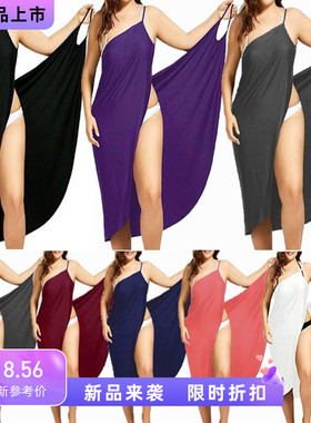 A new 19 sexy strapless plus-size halter dress大码吊带连衣裙