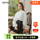 小香宫廷甜美蝴蝶结条纹衬衫 AIVEI2024年春夏季 新款 上衣R0160204