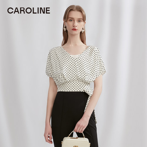 CAROLINE卡洛卡洛琳雪纺衫CA
