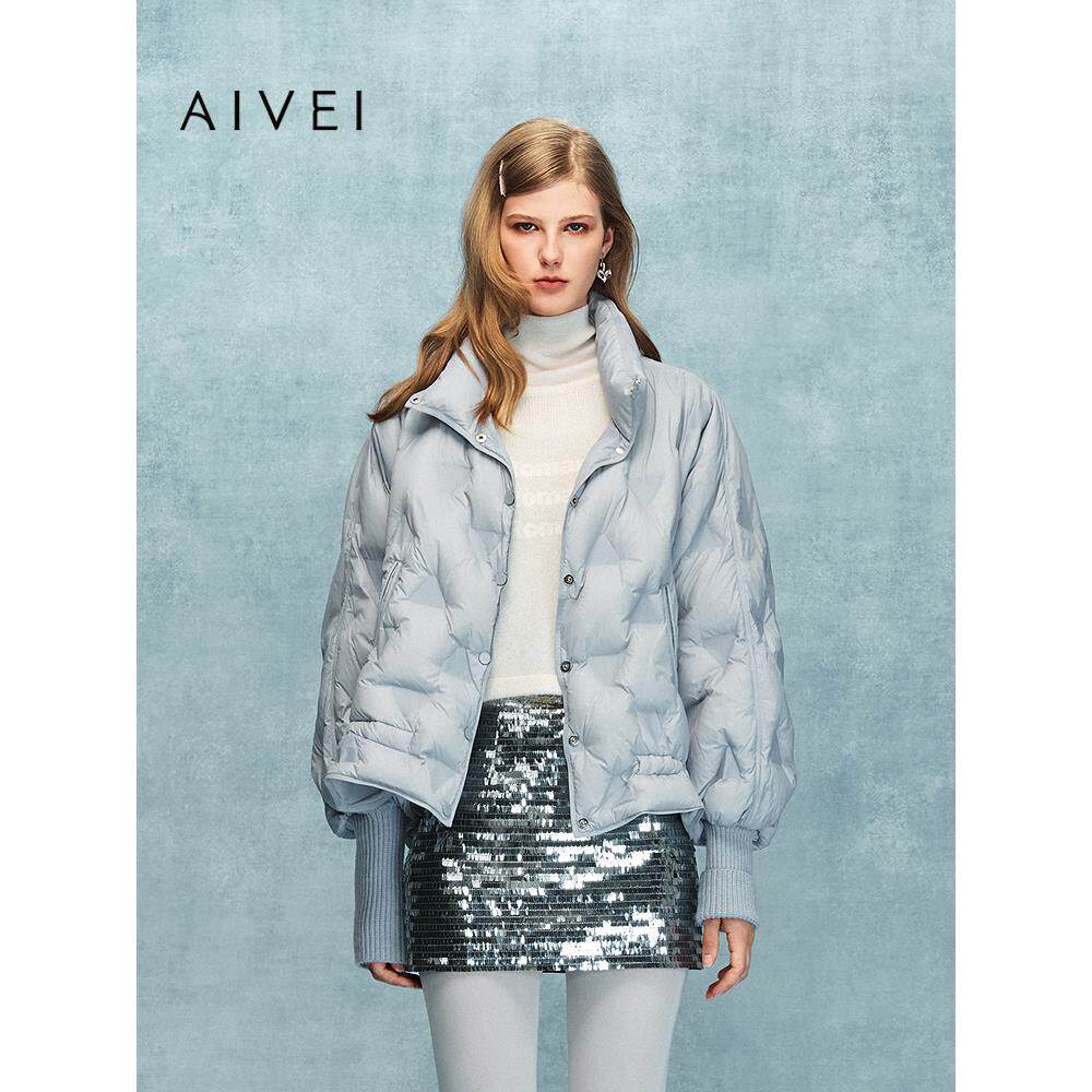 AIVEI欣贺艾薇2025冬季新简约文艺面包服慵懒通勤羽绒服XRV7G18B