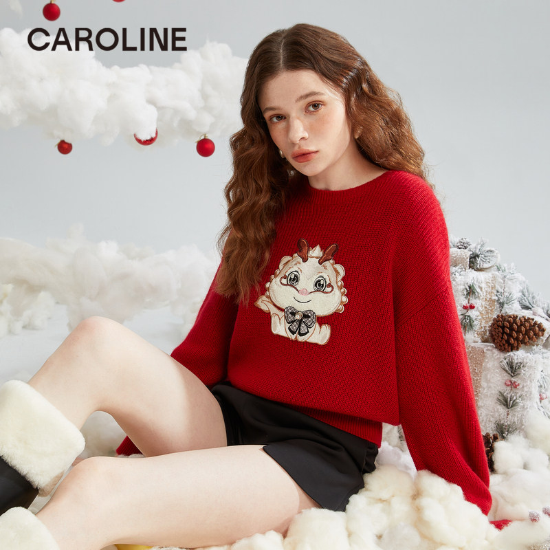 春季马海毛刺绣CAROLINE