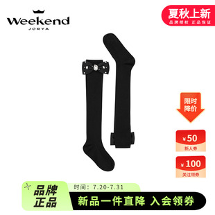 卓雅周末2024秋季 少女帶鉆蝴蝶結(jié)百搭中筒襪女Q2480301 時尚 新品