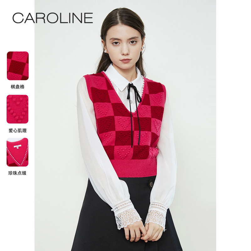 春季针织马甲CAROLINE