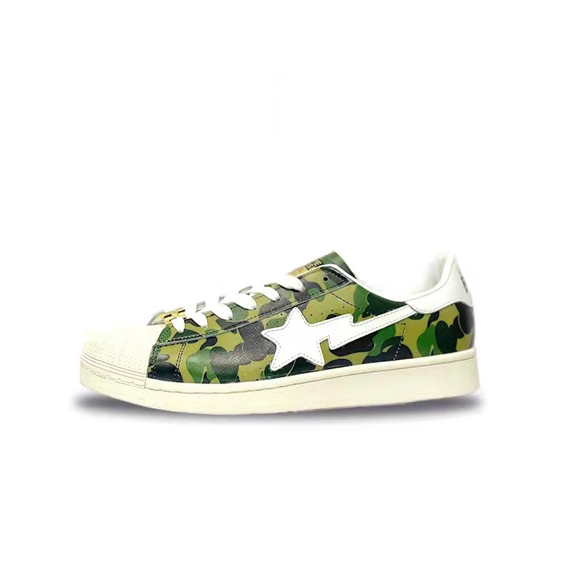 bape goose sta贝壳头迷彩经典款superstar春季男鞋女鞋街头板鞋