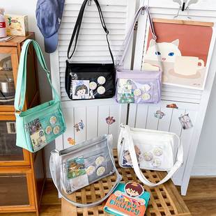 展示盒痛包可放娃斜挎痛包大容量上学二次元漫画保护百搭简约挂件
