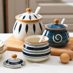 大号盐罐子泼辣创意放盐餐饮店辣椒罐储存椒盐高端香料面馆糖罐