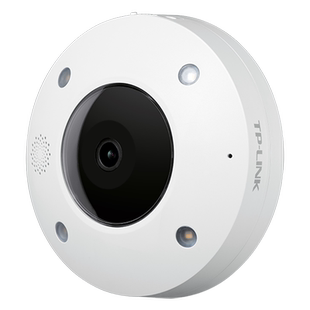 TP-LINK 全彩防水wifi监控摄像头360度全景600W像素鱼眼DC/POE远程手机双向语音高清夜视tplink室内外IPC56CE