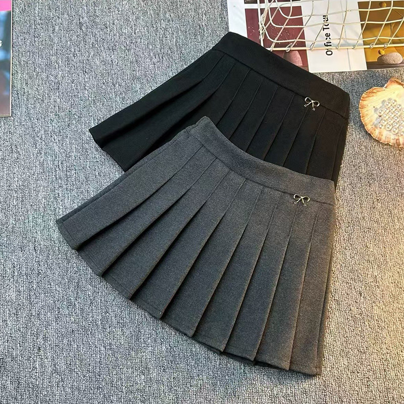 儿童百褶裙秋冬季JK短裙灰色加厚女童毛呢半身裙加绒宝宝a字裙裤,童装/婴儿装/亲子装,半身裙,淘宝优惠券,粉丝福利购,淘宝优惠卷