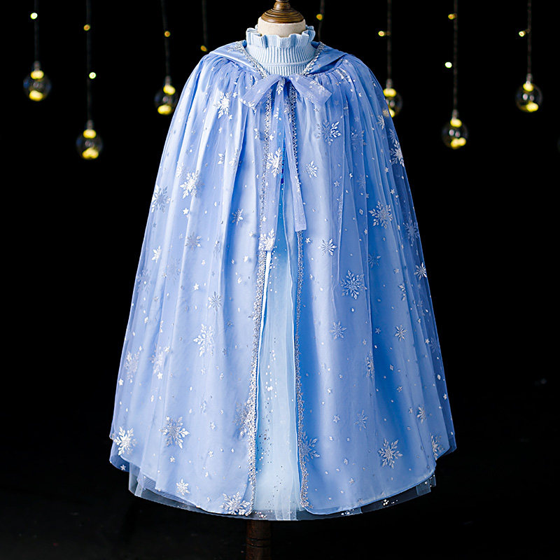 女童斗篷爱莎公主披风冰雪奇缘2026春夏季六一儿童节艾莎宝宝披肩