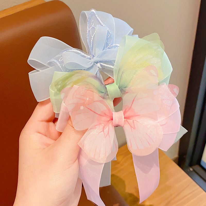 儿童蝴蝶结发卡网红仙饰