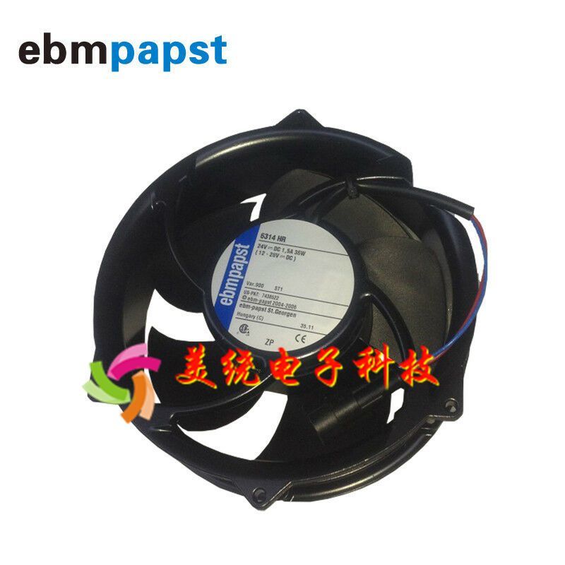 议价6314HR-900德国ebmpapst 17CM 24V 36W 6314HR ABB变频器风扇