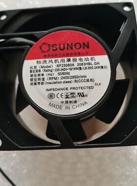 议价SUNON建准SF23080A 2083HBL.GN 8038 AC220V机箱机柜散热风扇