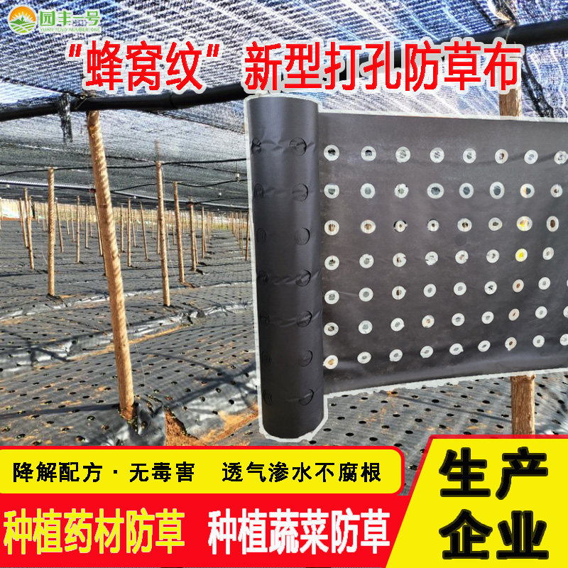 药材蔬菜专用生态打孔防草布