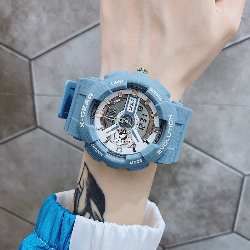 十大品牌手表男学生初高中女ins风独角兽电子表男生潮流运动机械