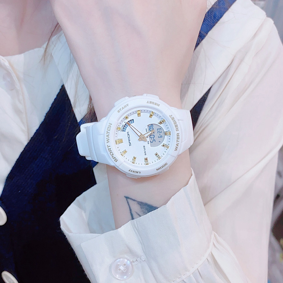 女生电子手表初高中学生ins风韩版小清新简约气质少女心运动防水