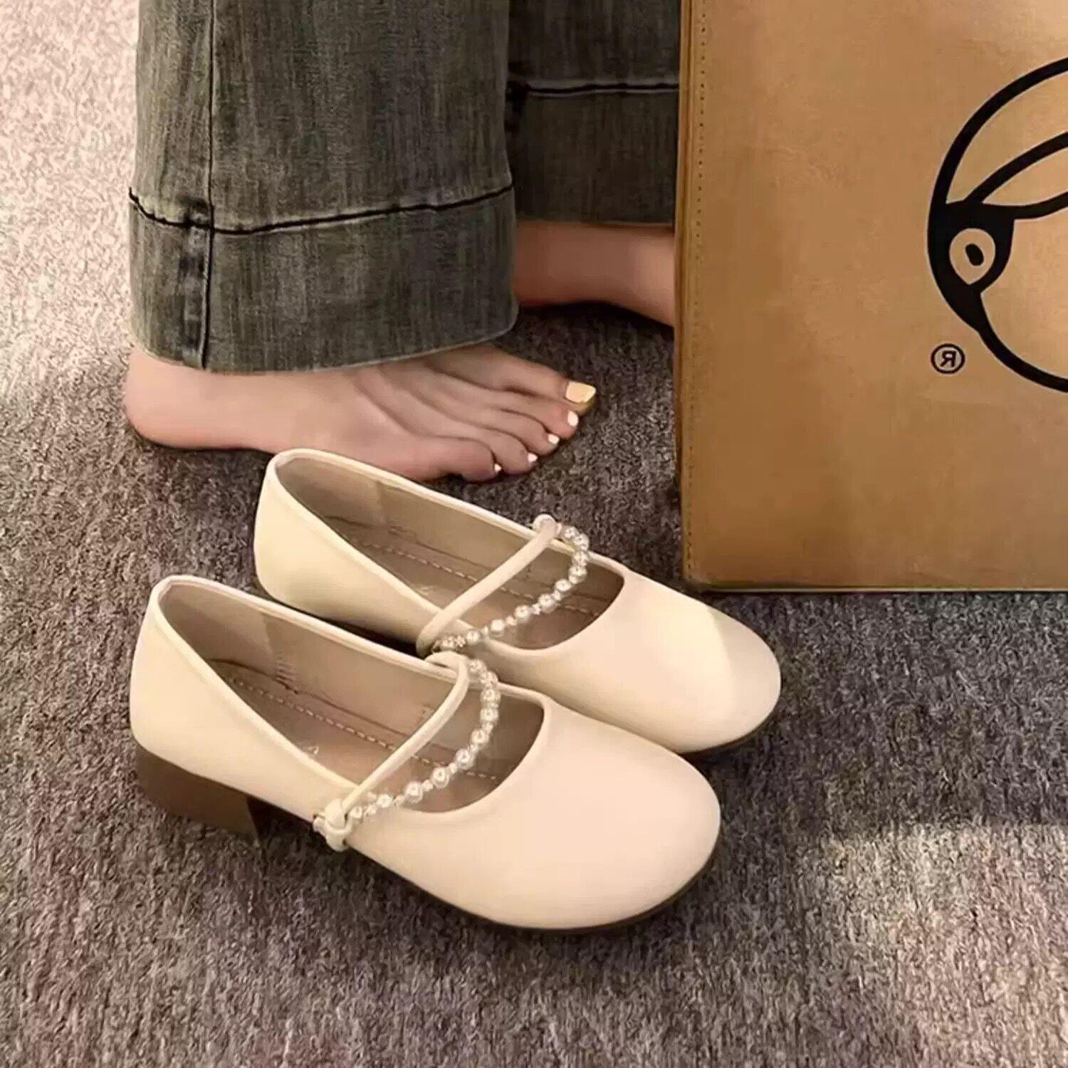 晚晚风温柔鞋厚底包鞋女2图片