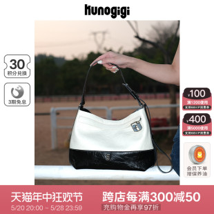 KUNOGIGI/古良吉吉软托特包横款包包女小众设计单肩包斜挎包新款