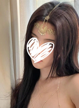 杨超越同款希腊女神发饰波西米亚轻奢演出汉服配饰少数民族额头链