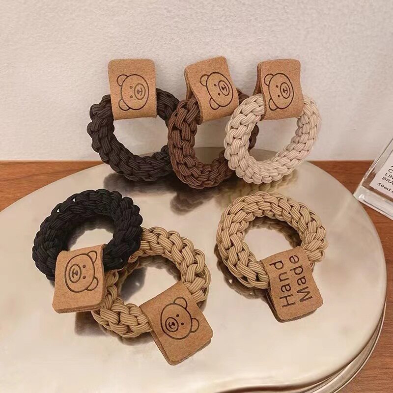 扎高马尾橡皮筋女不伤发麻花头绳发圈韩国简约高弹力加粗头饰发绳