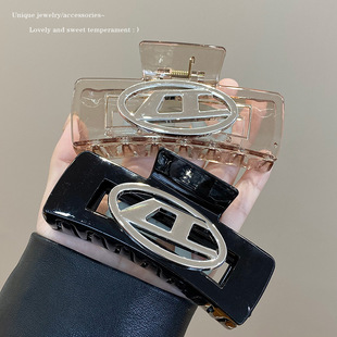 感抓夹女2024新款 发夹后脑勺大号鲨鱼夹发量多盘头发夹子头饰