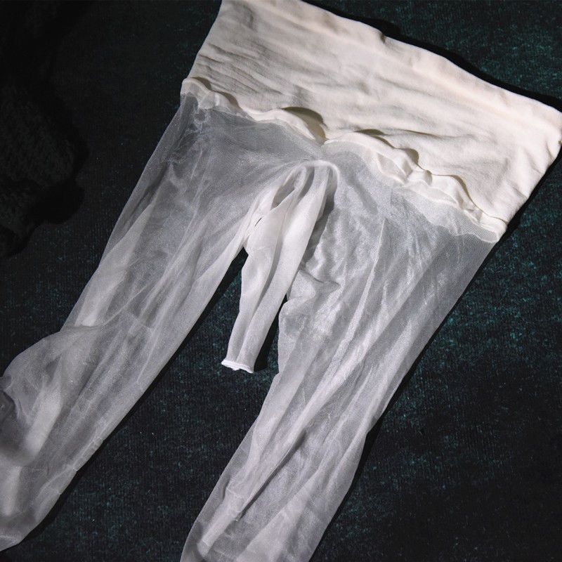 360无痕丝袜男士油亮大码超薄开裆液体丝袜子男夏季长袜入体袜插