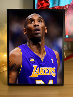 科比桌面摆台纪念品篮球球星人物相框海报挂画NBA周边手办装饰画