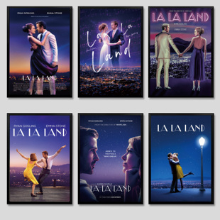 爱乐之城海报经典电影挂画宿舍周边客厅卧室装饰画电影院酒吧壁画