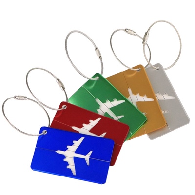 Air baggage boarding pass aluminum alloy plate Luggage tag