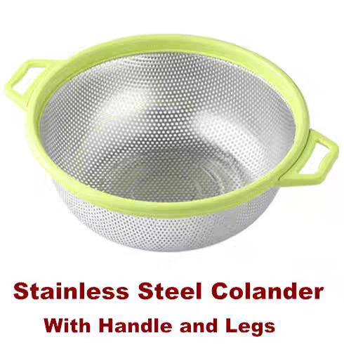 Colander Rice Strainer Washer Kitchen Mesh Noodles Pasta 5L