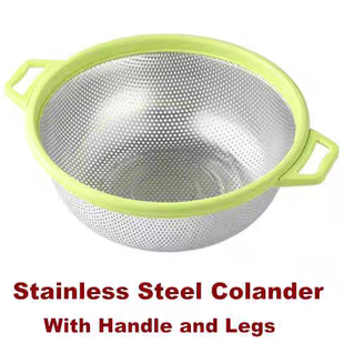 Colander Rice Strainer Washer Kitchen Mesh Noodles Pasta 5L