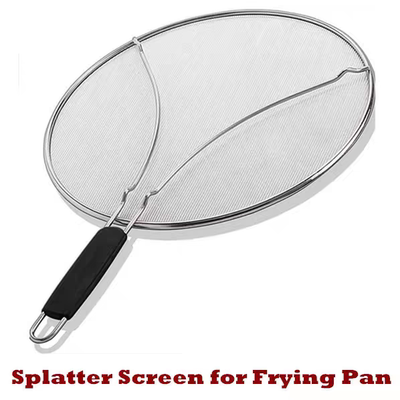 Splatter Screen for Frying Pan Grease Guard Cover Oil Splash