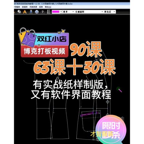 博克制版版视频教程90节 博克制版视频教程 送博克制版超排软件