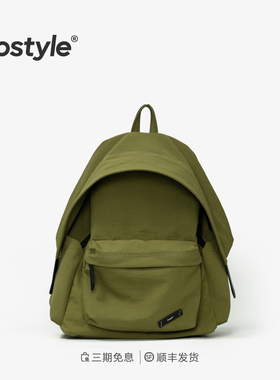 FOSTYLE帽檐双肩包小Dora2025年春夏轻便通勤防水小众15寸电脑包
