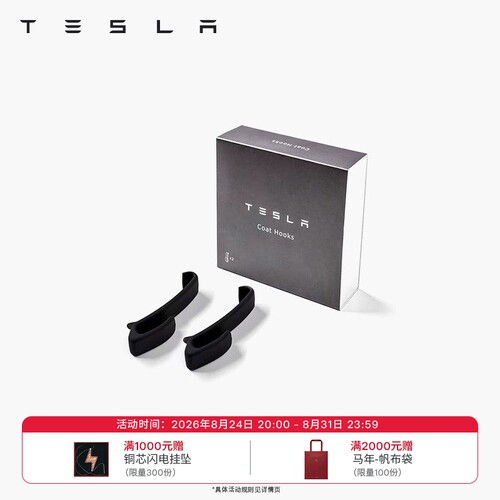 tesla/特斯拉汽车黑色挂衣钩内饰