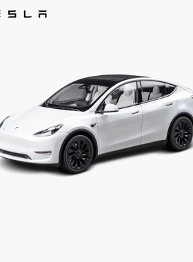 特斯拉（Tesla）官方 Model Y1:18车模收藏摆件车模玩具车仿真