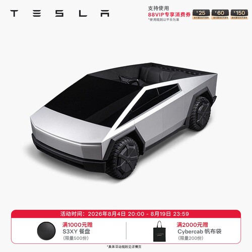 Tesla/特斯拉 cybertruck 儿童车后轮驱动电子制动装置可调节座椅