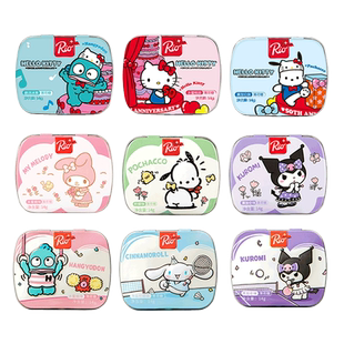 Rio糖果三丽鸥薄荷糖口气清新无糖接吻糖口香休闲学生小零食